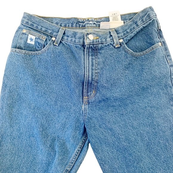 Rocky Mountain Jeans Medium Wash Rockies Slim Straight Leg Size 13S Women - Picture 6 of 9